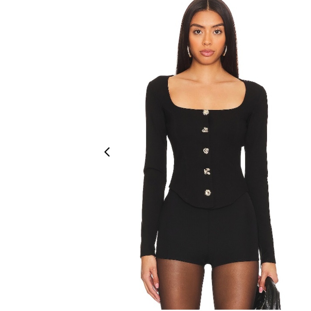 Elegant Black Long Sleeve Top